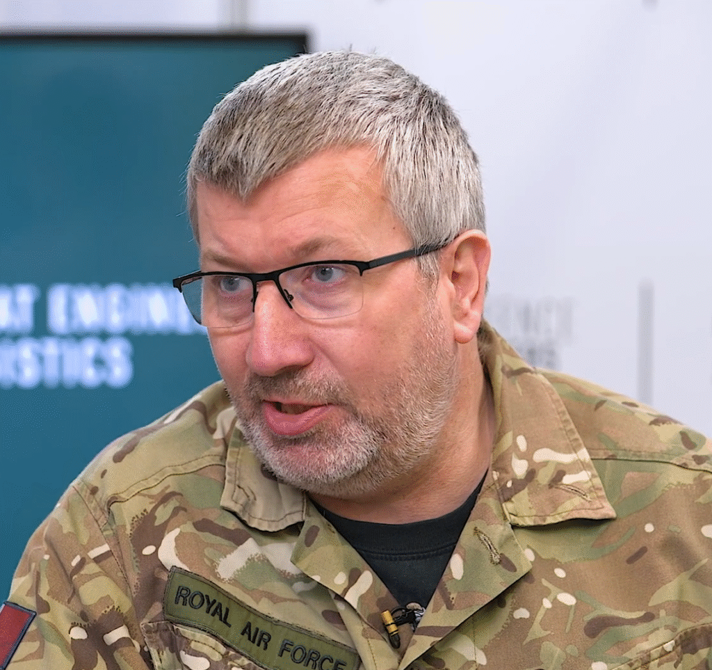 Headshot of Squadron Leader Michael Neaves