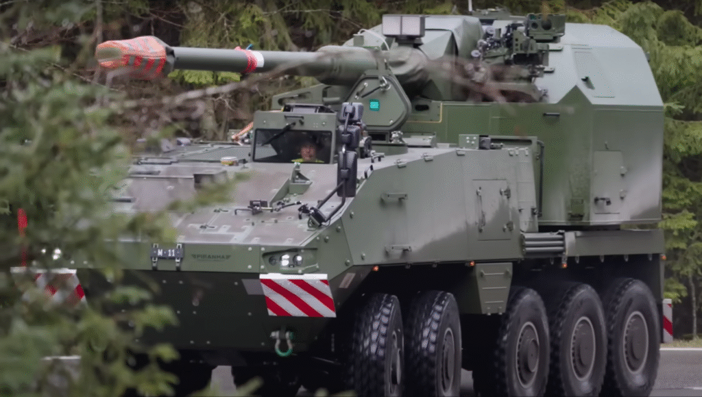 Armasuisse and KNDS have just agreed a deal to buy 32 AGM wheeled howitzer systems mounted on the Piranha IV