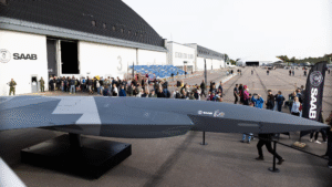 Saab Unveils A3-001 Uncrewed Combat Air Concept at Swedish Air Show