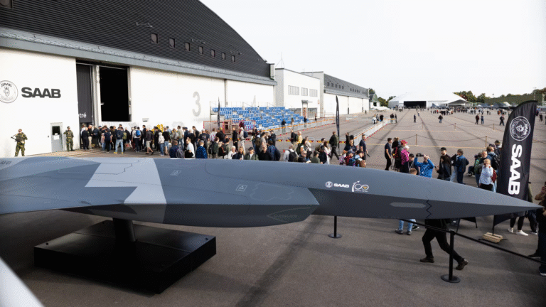 Saab Unveils A3-001 Uncrewed Combat Air Concept at Swedish Air Show
